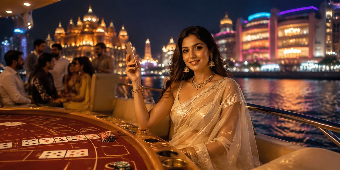 Lucknow old city with elegant baccarat themed decoration